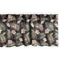 thumbnail image 1 of Ambesonne Palm Window Valance, Tropical Flora on Exotic Leaf, 54" X 18", Charcoal Grey Blush, 1 of 3