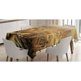 thumbnail image 1 of Ambesonne Panorama Tablecloth Rectangular Table Cover, London Aerial Scenery, 60"x84", Multicolor, 1 of 4
