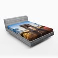 thumbnail image 1 of Ambesonne Paris Fitted Sheet, Famous Champs Elysees, Full Size, Multicolor, 1 of 3