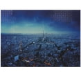 thumbnail image 1 of Ambesonne Paris Jigsaw Puzzle Durable Cardboard, Eiffel Tower Cityscape, 1000 pcs, Navy Blue, 1 of 5