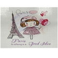 thumbnail image 1 of Ambesonne Paris Jigsaw Puzzle Durable Cardboard, Hearts on Eiffel Tower, 1000 pcs, Pale Pink Purple White, 1 of 5