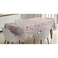 thumbnail image 1 of Ambesonne Paris Tablecloth Rectangular Table Cover, French Flag Popular, 60"x84", Rose, 1 of 4