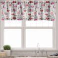 thumbnail image 1 of Ambesonne Paris Valance Pack of 2, Newspaper Lipstick Kiss, 54"X12", Charcoal Grey Multicolor, 1 of 5