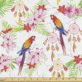 thumbnail image 1 of Ambesonne Parrot Fabric by the Yard Upholstery, Native Forest, 2 Yards, Multicolor, 1 of 4