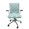thumbnail image 1 of Ambesonne Party Office Chair Cover Stretchable High Back, Dogs on Polka Dot Motif, Charcoal Grey Pale Pink, 1 of 1