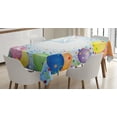 thumbnail image 1 of Ambesonne Party Tablecloth Rectangular Table Cover, Celebration Event, 60"x84", Multicolor, 1 of 4