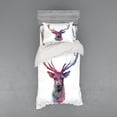 thumbnail image 1 of Ambesonne Pastel Bedding Set 3 Pcs, Antlers Wild Nature, Twin XL, Pink Lilac, 1 of 3