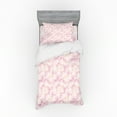 thumbnail image 1 of Ambesonne Pastel Bedding Set 3 Pcs, Pale Pink Flower Petals, Twin, Pale Pink White, 1 of 2