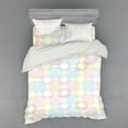 thumbnail image 1 of Ambesonne Pastel Bedding Set 4 Pcs, Big Spots Overlapping, Queen, Multicolor, 1 of 3