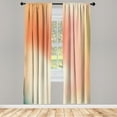 thumbnail image 1 of Ambesonne Pastel Curtains, Abstract Daydream Fantasy, Pair of 28"x84", Coral, 1 of 2