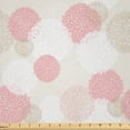thumbnail image 1 of Ambesonne Pastel Fabric by the Yard Microfiber, Soft Spring Floral Motif, 10 Yards, Brown Pale Pink White, 1 of 1