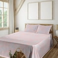 thumbnail image 1 of Ambesonne Pastel Fitted & Flat Sheet with Sham 3 Pcs Set, Modern Soft Abstract Design, Twin, Pale Pink and Pale Azure Blue, 1 of 1