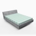 thumbnail image 1 of Ambesonne Pastel Fitted Sheet, Wavy Lines White Striped, Queen Size, Almond Green White, 1 of 2