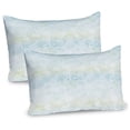 thumbnail image 1 of Ambesonne Pastel Pillow Sham 2 Pack, Abstract Gradient Swirls, 26"x20", Pale Blue Pale Green, 1 of 3