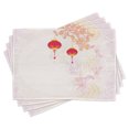 thumbnail image 1 of Ambesonne Pastel Place Mats Set of 4, Chinese New Year Concept Art, Standard Size,, 1 of 6
