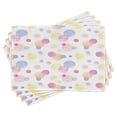 thumbnail image 1 of Ambesonne Pastel Place Mats Set of 4, Watercolor Drops, Standard Size, Multicolor, 1 of 6