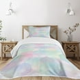 thumbnail image 1 of Ambesonne Pastel Quilted Bedspread Set 2 Pcs, Hexagonal Soft, Twin Size, Multicolor, 1 of 5
