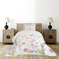 thumbnail image 1 of Ambesonne Pastel Quilted Bedspread Set 2 Pcs, Watercolor Drops, Twin Size, Multicolor, 1 of 6