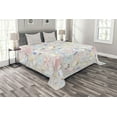 thumbnail image 1 of Ambesonne Pastel Quilted Bedspread Set 3 Pcs, Colorful Vivid, King Size, Multicolor, 1 of 3