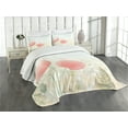 thumbnail image 1 of Ambesonne Pastel Quilted Bedspread Set 3 Pcs, Wild Poppy Blooms Rural, Queen Size, Multicolor, 1 of 5
