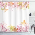 thumbnail image 1 of Ambesonne Pastel Shower Curtain, Floral Spring Wreath, 69"Wx70"L, Pale Pink Ginger, 1 of 3