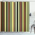 thumbnail image 1 of Ambesonne Pastel Shower Curtain, Striped Pattern Lines Print, 69"Wx70"L, Dark Rust, 1 of 4