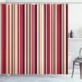thumbnail image 1 of Ambesonne Pastel Shower Curtain, Striped Pattern Lines Print, 69"Wx75"L, Dark Coral, 1 of 4