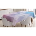 thumbnail image 1 of Ambesonne Pastel Tablecloth Rectangular Table Cover, Fantasy Sky Fog, 60"x90", Pale Pink Aqua White, 1 of 4