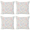 thumbnail image 1 of Ambesonne Pastel Throw Pillow Cover 4 Pack, Colorful Vivid, 20", Multicolor, 1 of 2