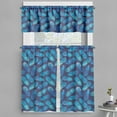 thumbnail image 1 of Ambesonne Pastel Valance & Curtain, Tropical Pineapple Blue, 55"x36", Dark Blue Pale Blue, 1 of 6
