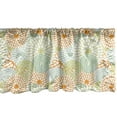 thumbnail image 1 of Ambesonne Pastel Window Valance, Abstract Retro Flowers, 54" X 18", Almond Green Pale Green, 1 of 3