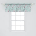 thumbnail image 1 of Ambesonne Pastel Window Valance, Floral Theme Dotted Flowers Motif in Modern Style Spring Art Design, Curtain Valance for Kitchen Bedroom Decor with Rod Pocket, 54" X 18", Pastel Pink Pale Seafoam, 1 of 2