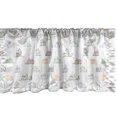 thumbnail image 1 of Ambesonne Pastel Window Valance, Pattern with Doodle Style Colorful Houses with Trees Sketch Style Art Print, Curtain Valance for Kitchen Bedroom Decor with Rod Pocket, 54" X 18", Multicolor, 1 of 3