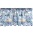 thumbnail image 1 of Ambesonne Pastel Window Valance, Sky Clouds Drawn Polka Dots, 42" x 18", Pale Azure Blue Pale Pink, 1 of 3