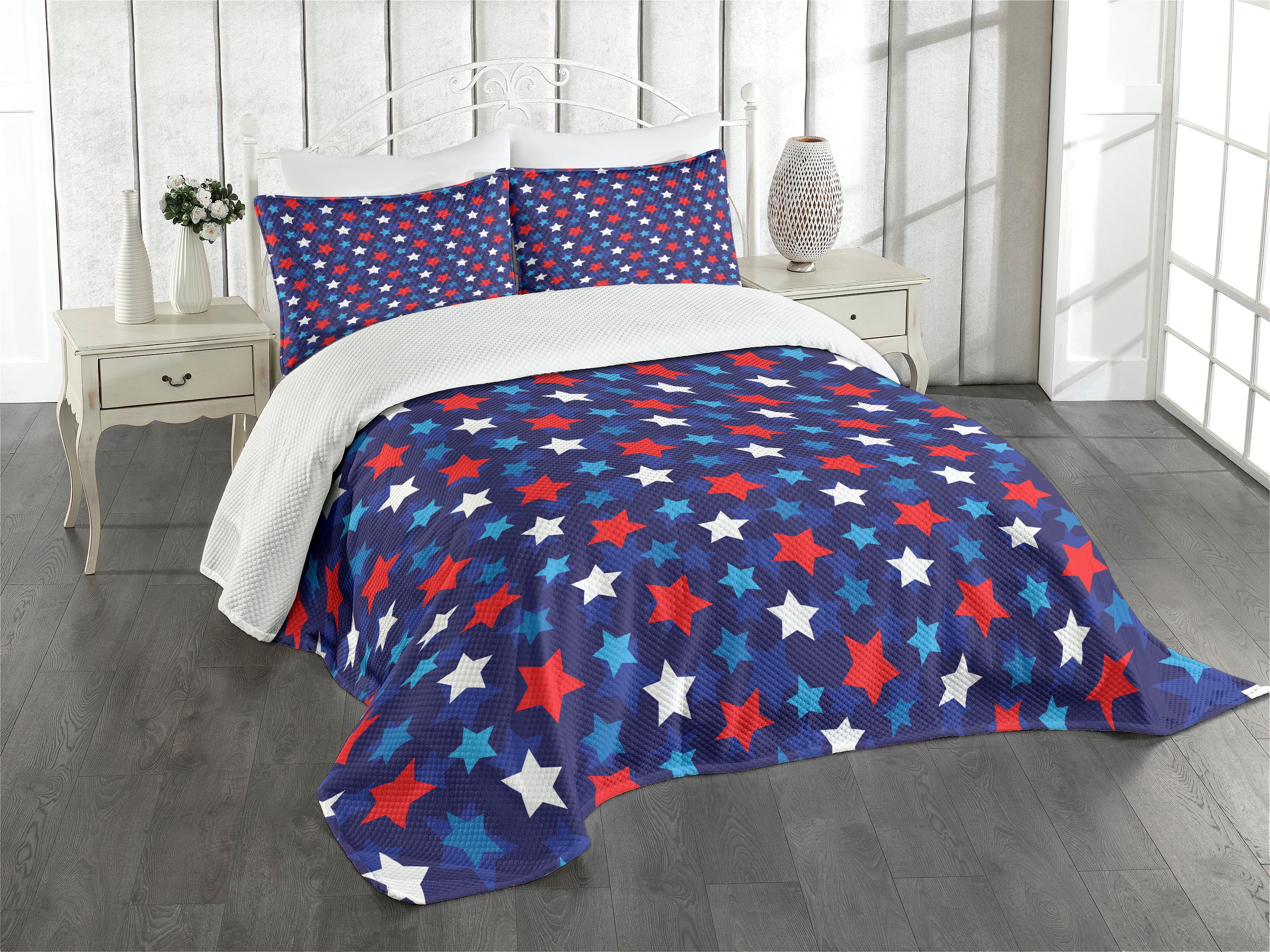 Patriotic Chase 3-Piece Quilted Bedding Set GFTONT658 main image 0