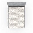 thumbnail image 1 of Ambesonne Paw Print Fitted Sheet, Sketchy Dog Cat Puppy Art, King Size, Pale Taupe Brown White, 1 of 5