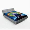 thumbnail image 1 of Ambesonne Peace Fitted Sheet, Mandala Yoga, Full Size, Multicolor, 1 of 3