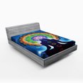 thumbnail image 1 of Ambesonne Peace Fitted Sheet, Mandala Yoga, Queen Size, Multicolor, 1 of 3