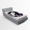 thumbnail image 1 of Ambesonne Peace Fitted Sheet, Ying Yang Boho Art, Twin XL Size, Black White Beige, 1 of 3