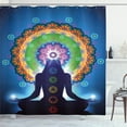 thumbnail image 1 of Ambesonne Peace Shower Curtain, Mandala Yoga, 69"Wx75"L, Multicolor, 1 of 5