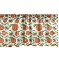 thumbnail image 1 of Ambesonne Peach Colors Window Valance, Fruit with Art, 54" X 12", White Burnt Sienna, 1 of 3