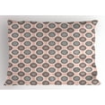 thumbnail image 1 of Ambesonne Peach Pillow Sham, Abstract Soft Circles, 36" X 20", Coral Black White, 1 of 2