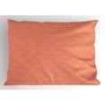 thumbnail image 1 of Ambesonne Peach Pillow Sham, Ornate Spring Flower, 26" X 20", Peach, 1 of 2