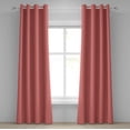 thumbnail image 1 of Ambesonne Peach Pink Grommet Curtain, Chevron Lines Tiles, 50" x 84", Coral Cream Salmon, 1 of 6