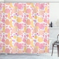 thumbnail image 1 of Ambesonne Peach Shower Curtain, Repetitive Fruit Composition, 69"Wx70"L, Multicolor, 1 of 4