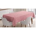 thumbnail image 1 of Ambesonne Peach Tablecloth Rectangular Table Cover, Floral Abstract Art, 52"x70", Pale Pink, 1 of 4