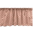 thumbnail image 1 of Ambesonne Peach Window Valance, Abstract European Design, 54" X 18", Peach Black, 1 of 5