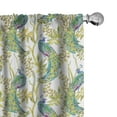 thumbnail image 1 of Ambesonne Peacock Curtains, Vivid Birds on Branches, Pair of 28"x95", Multicolor, 1 of 5