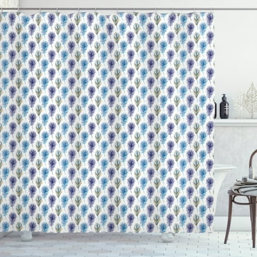Ambesonne Peacock Shower Curtain, Creative Line Art Feathers, 69"Wx70"L, Multicolor