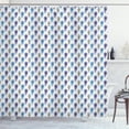 thumbnail image 1 of Ambesonne Peacock Shower Curtain, Creative Line Art Feathers, 69"Wx84"L, Multicolor, 1 of 2